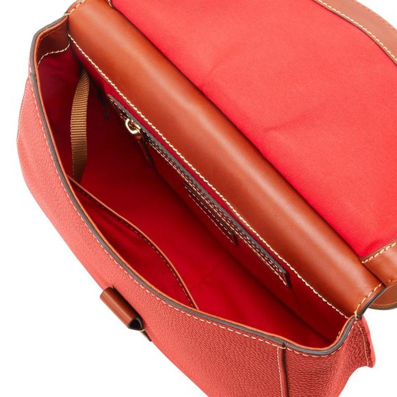 Dooney & Bourke Pebble Grain North South Reese Bag - Red - Picture 3 of 4